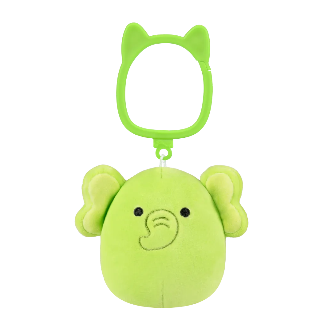 Squishmallows Clip-On Franky Lime Green Elephant