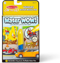 Melissa & Doug On The Go, Reusable Water-Reveal Activity Pad - Vehicles