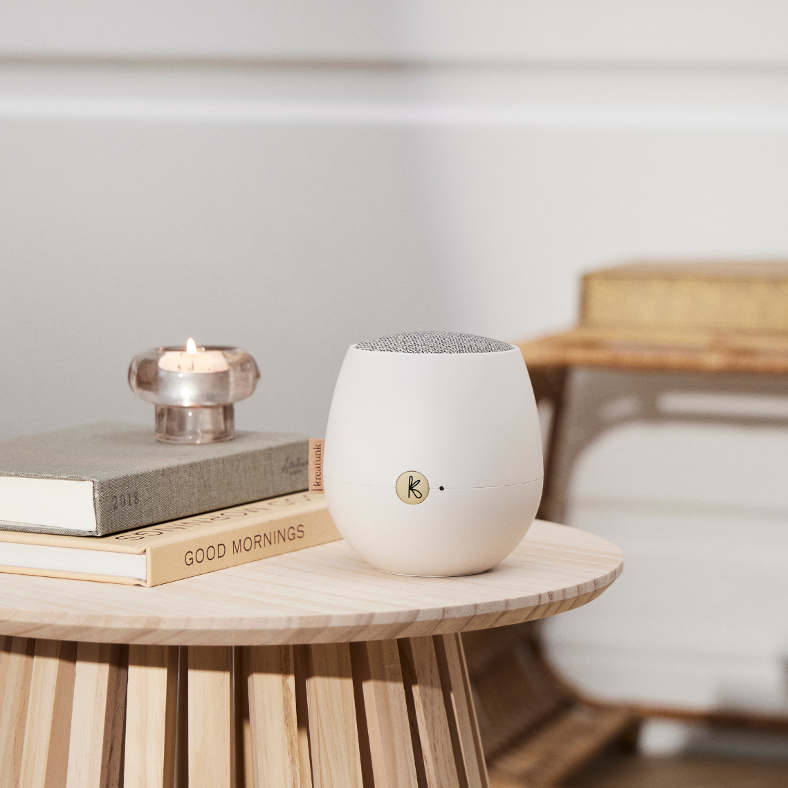 Kreafunk aJAZZ 2 Soft White Bluetooth Speaker
