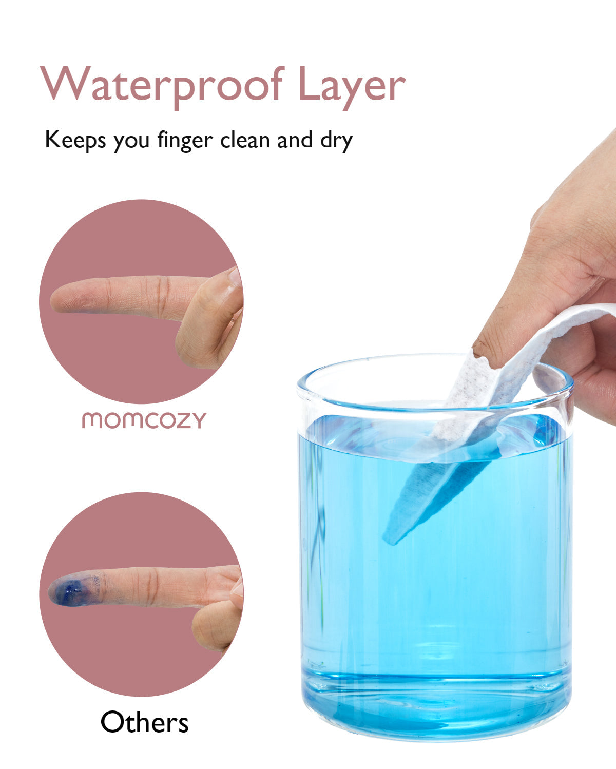 Momcozy Baby Finger Toothbrush Wipes - 30 pcs