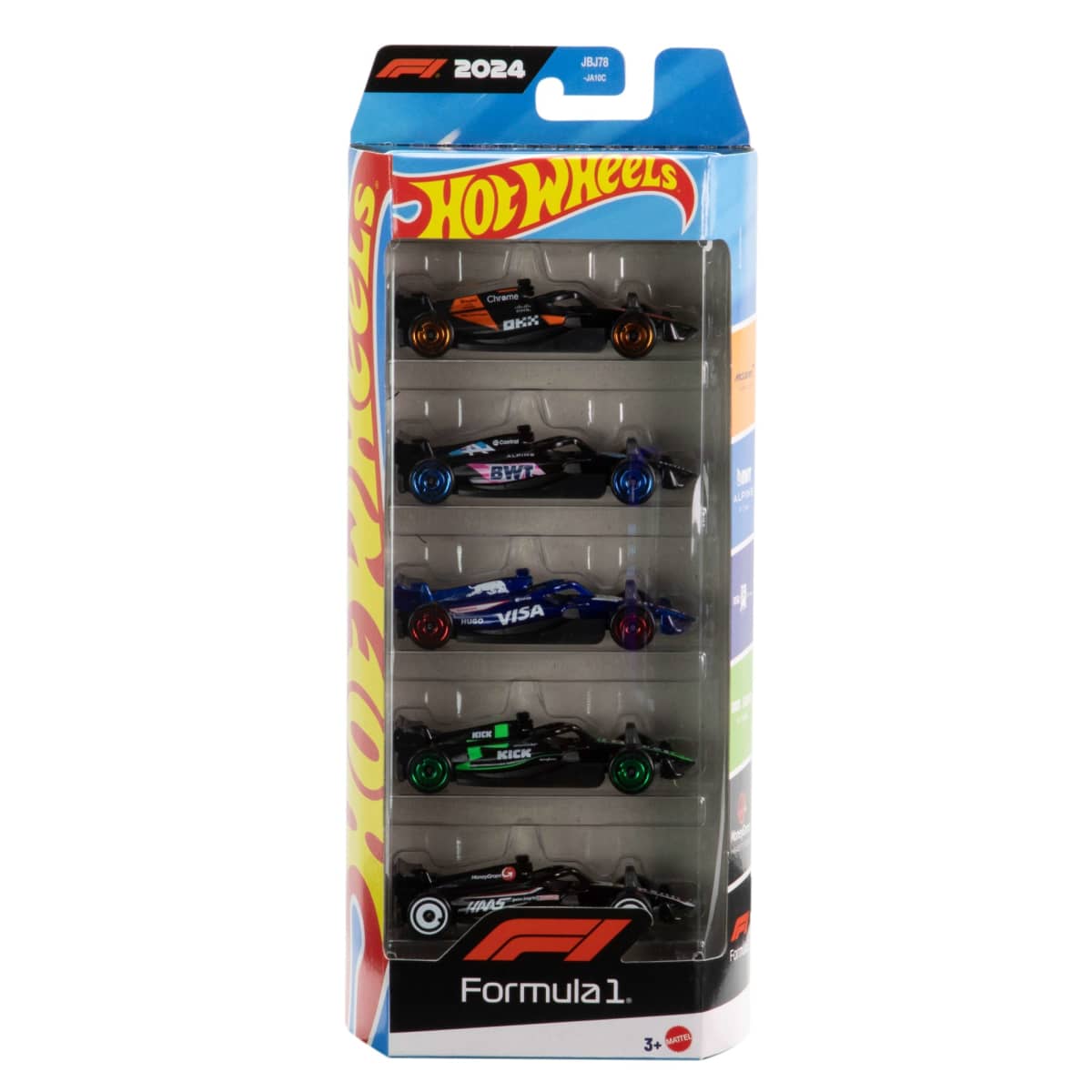 Hot Wheels F1 Race Team 5-Pack JGF58 – 1:64 Die-Cast Formula 1 Cars