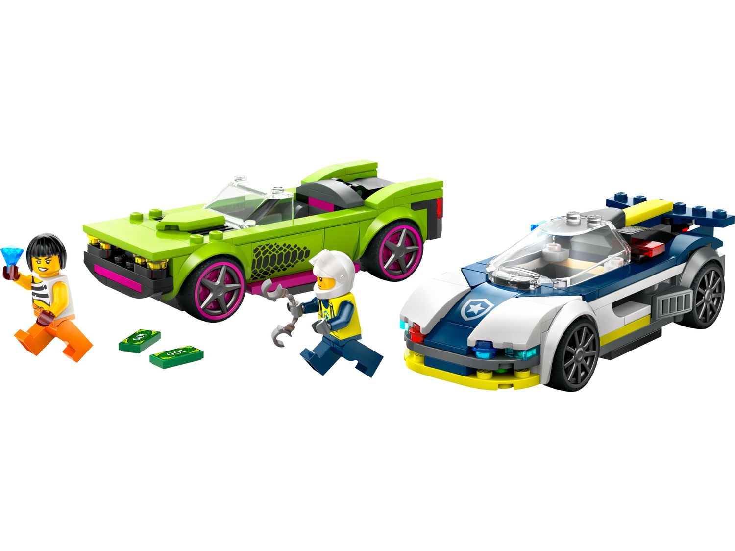 Police Car and Muscle Car Chase | 213 pcs | Age 6+ Police Car and Muscle Car Chase | 213 pcs | Age 6+