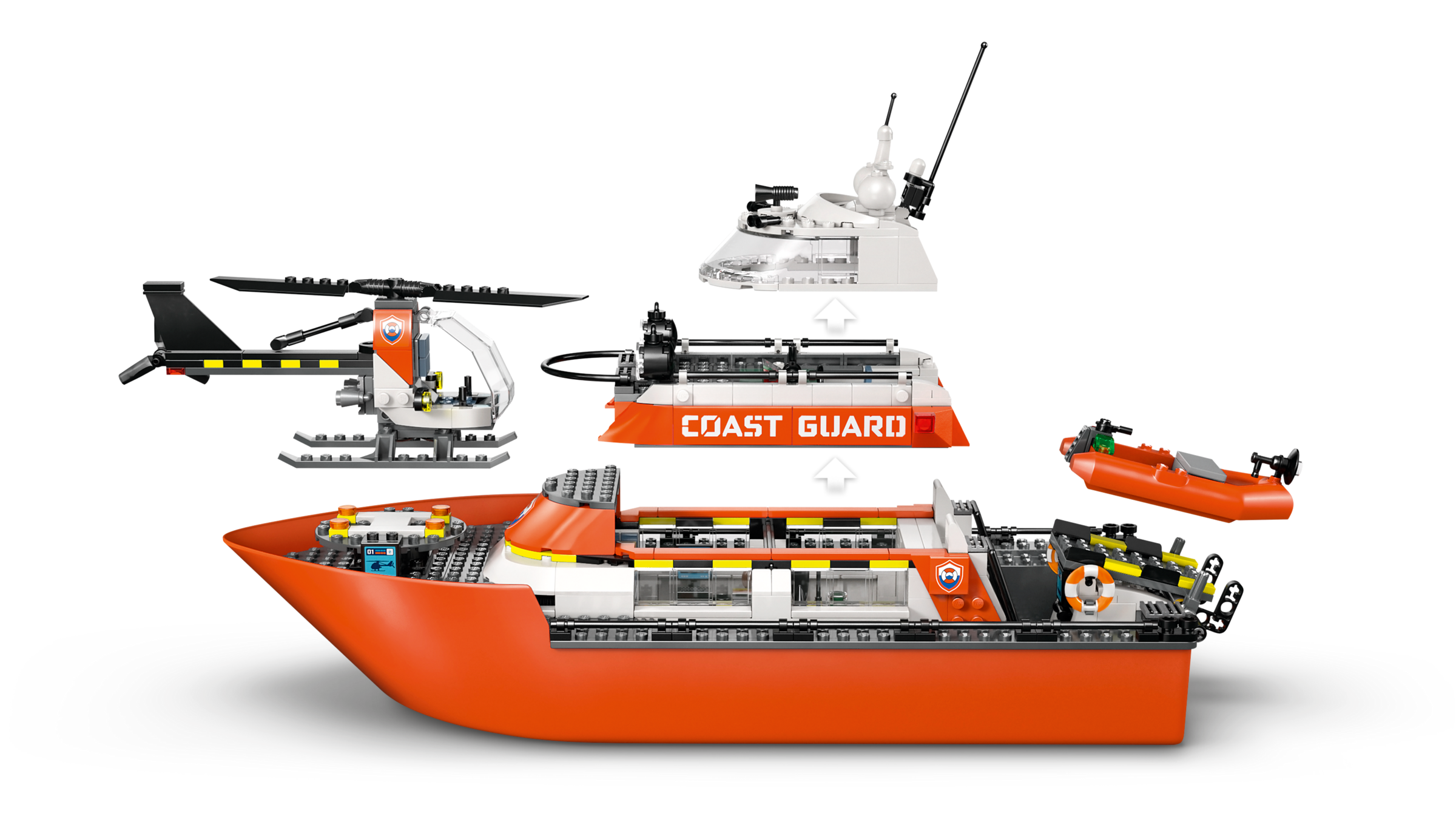 Coast Guard Rescue Boat & Helicopter Coast Guard Rescue Boat & Helicopter