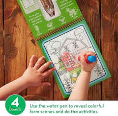 Melissa & Doug Reusable Water Board and Pen - Farm