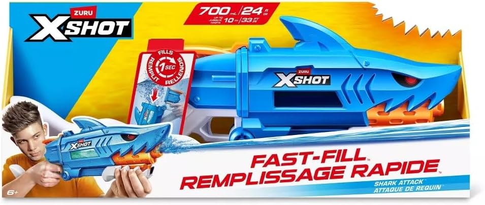 X-Shot Water Fast-Fill Shark Attack Water Blaster