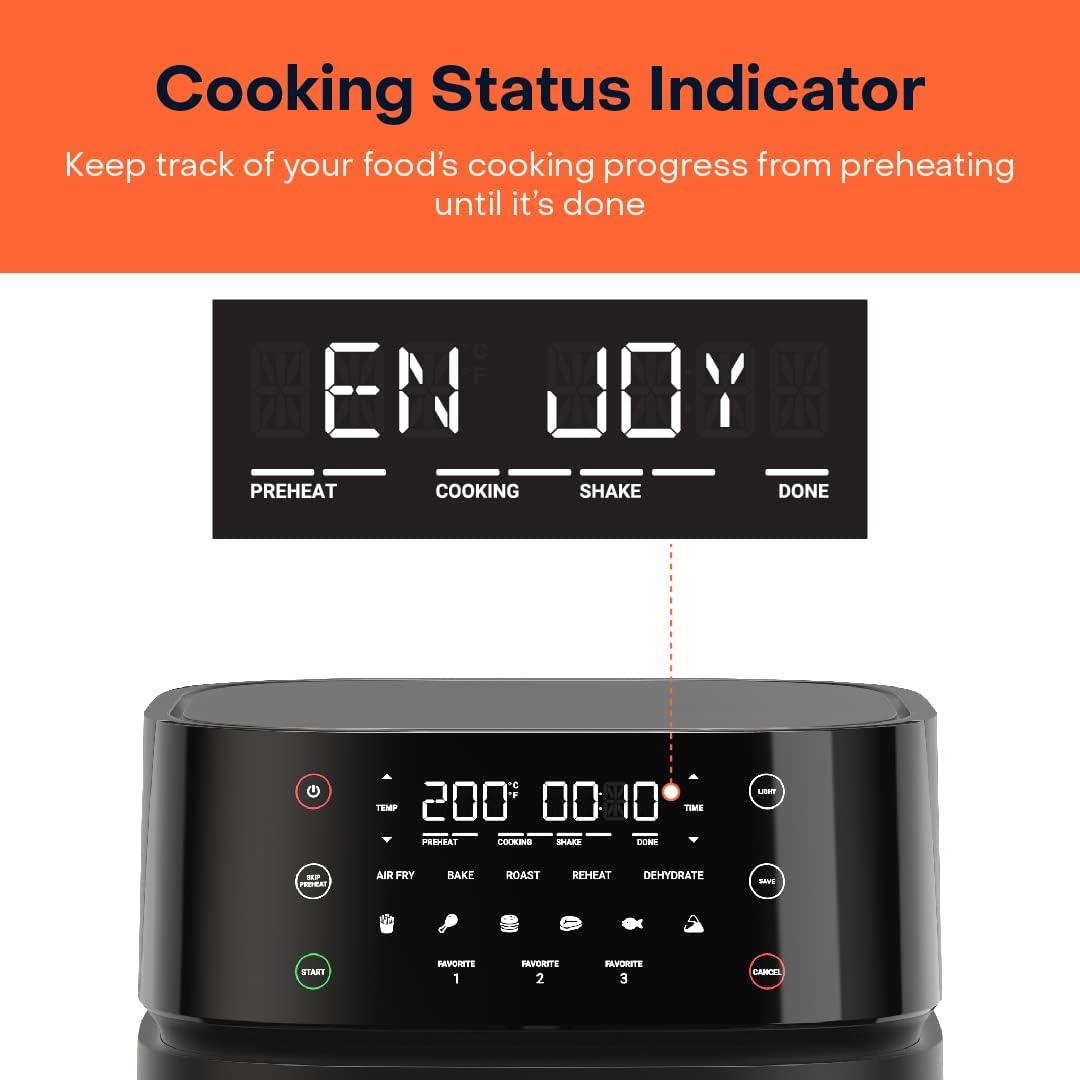 Nutricook Air Fryer 3 Vision 1700 Watts 5.7L - Black Nutricook Air Fryer 3 Vision 1700 Watts 5.7L - Black