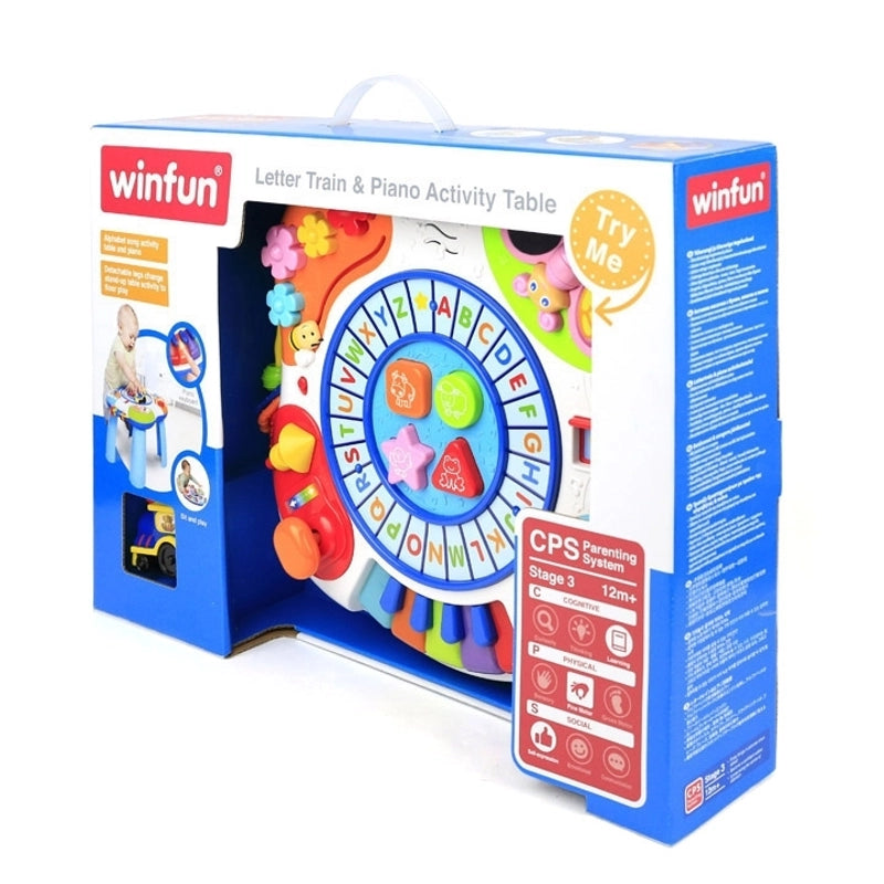 Letter Train & Piano Activity Table - 000801