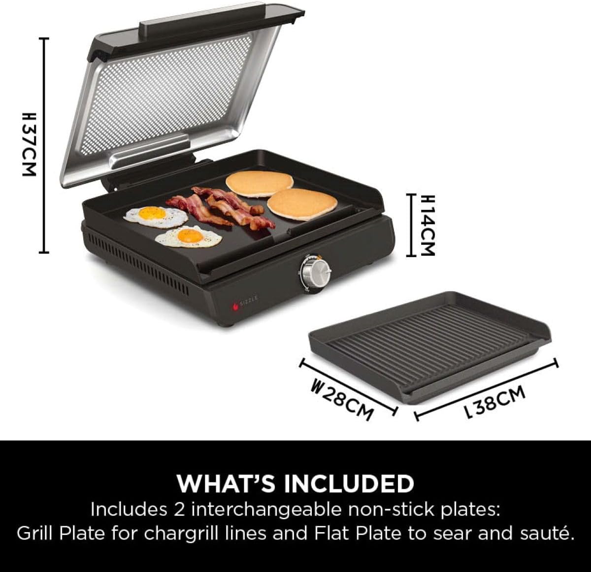 Ninja Sizzle Indoor Grill & Flat Plate Ninja Sizzle Indoor Grill & Flat Plate