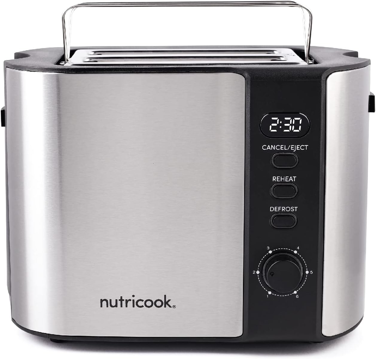 Nutricook Digital 2 Slice Toaster with LED Display