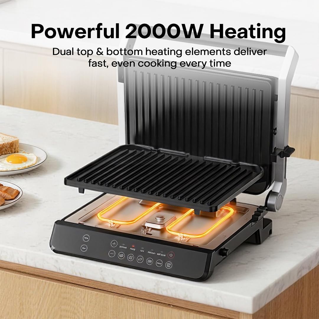 Nutricook 2000W Ceramic Contact Grill Nutricook 2000W Ceramic Contact Grill