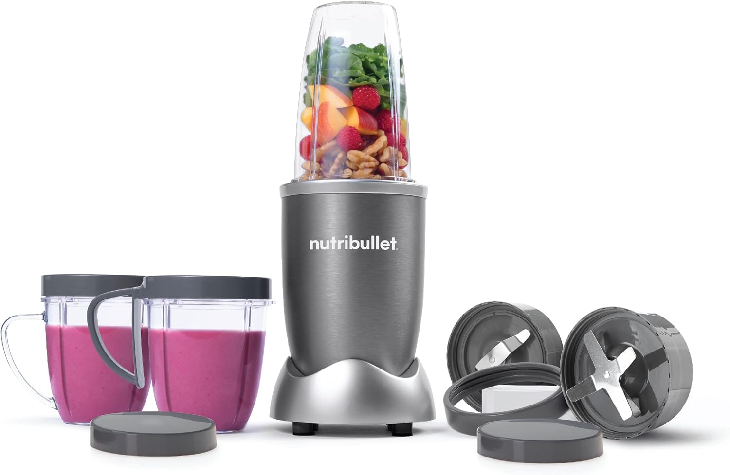 NutriBullet 600 Watts - Gray - 9 Pieces