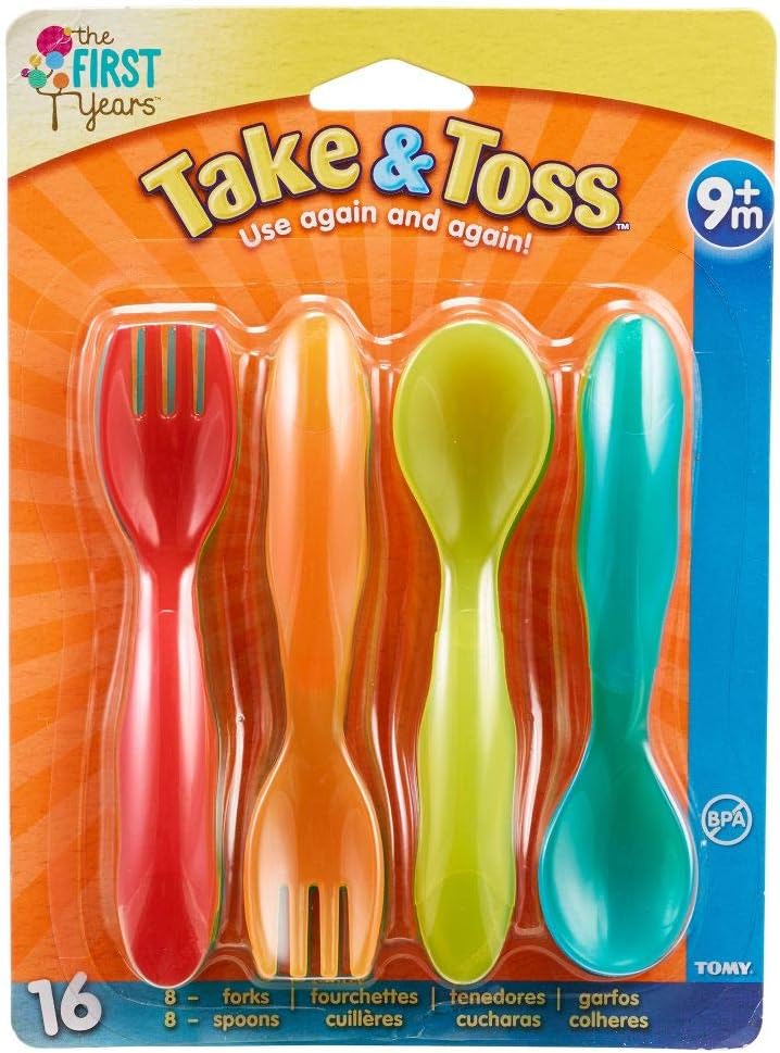 The First Years Take & Toss Toddler Flatware - 16 Piece