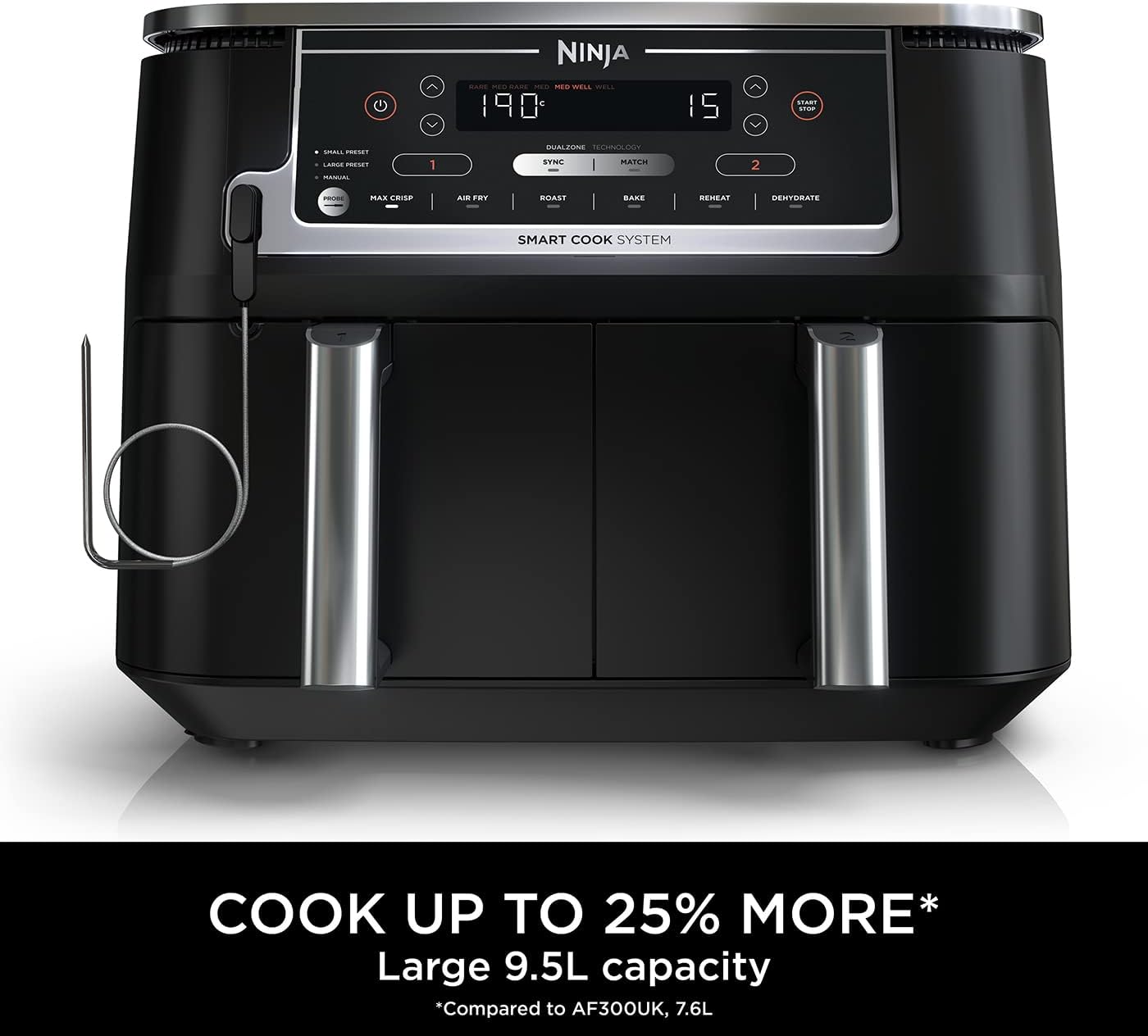 Ninja Foodi MAX 9.5L Dual Zone Air Fryer