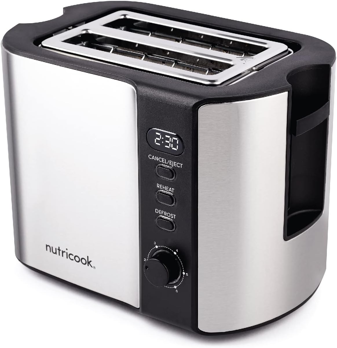 Nutricook Digital 2 Slice Toaster with LED Display