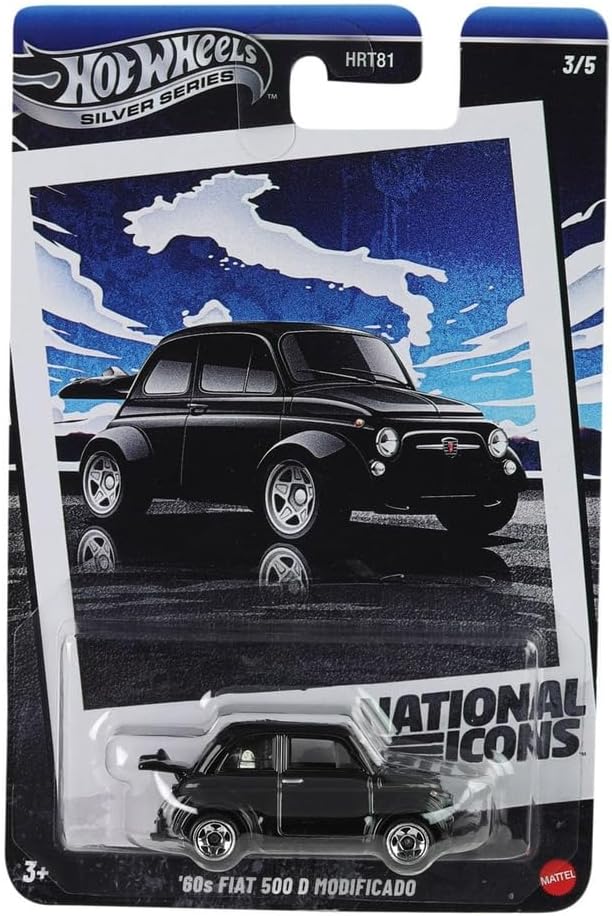Hot Wheels 60s Fiat 500D Collectible Vehicle