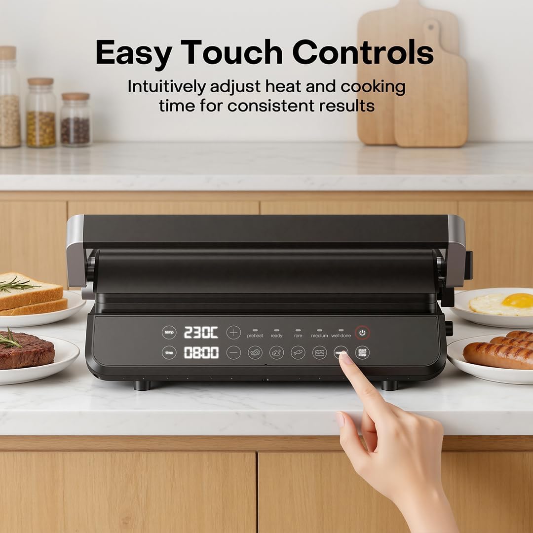 Nutricook 2000W Ceramic Contact Grill Nutricook 2000W Ceramic Contact Grill