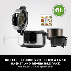Ninja Foodi 11-in-1 SmartLid Multi-Cooker 6L