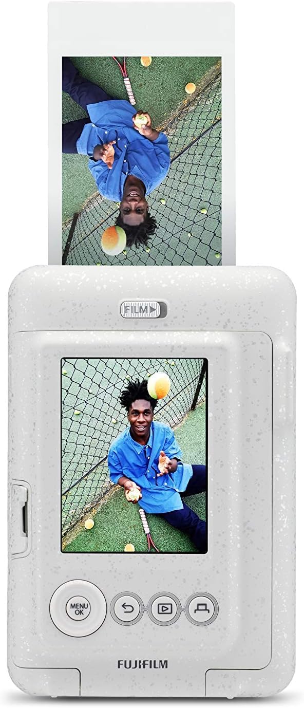 Instax Fujifilm Mini Liplay Hybrid Instant Camera - Stone White