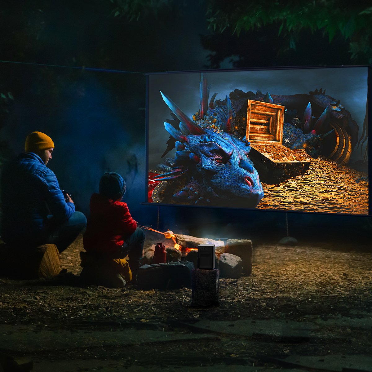 XGIMI Halo+ Portable Projector – Full HD 1080p