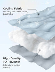 Momcozy U-Shaped Cooling Fabric Pregnancy Pillow