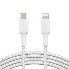 Belkin BoostCharge Pro Braided USB-C to Lightning Cable 1m - White