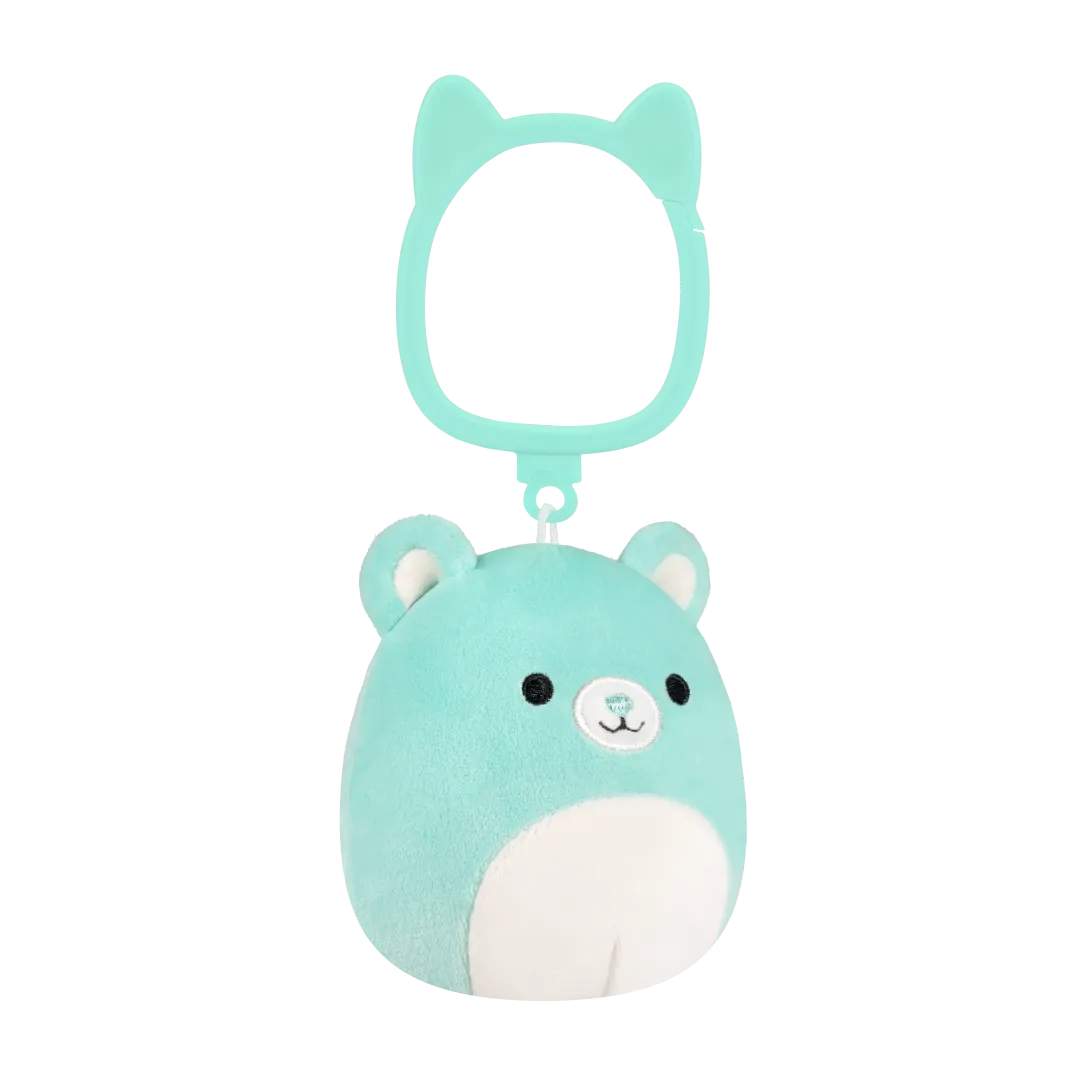 Squishmallows Clip-On Belinda Teal Bear