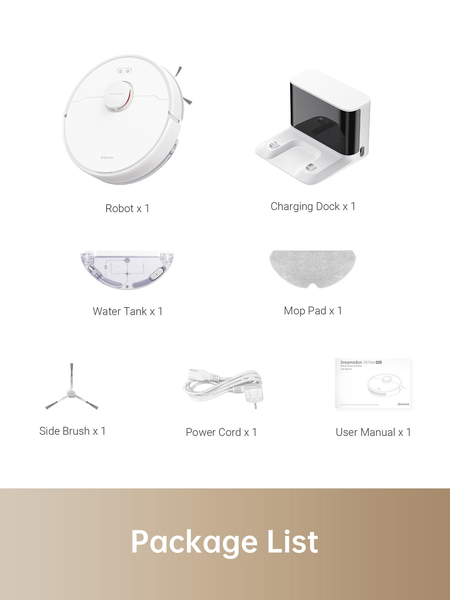 DreameBot D9 Max - White | Robo Vacuum and Mop DreameBot D9 Max - White | Robo Vacuum and Mop