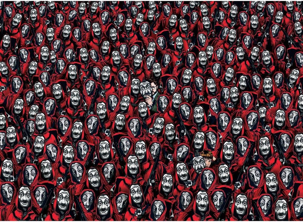 Impossible Puzzle - La Casa De Papel/Money Heist - 1000 Pieces Impossible Puzzle - La Casa De Papel/Money Heist - 1000 Pieces