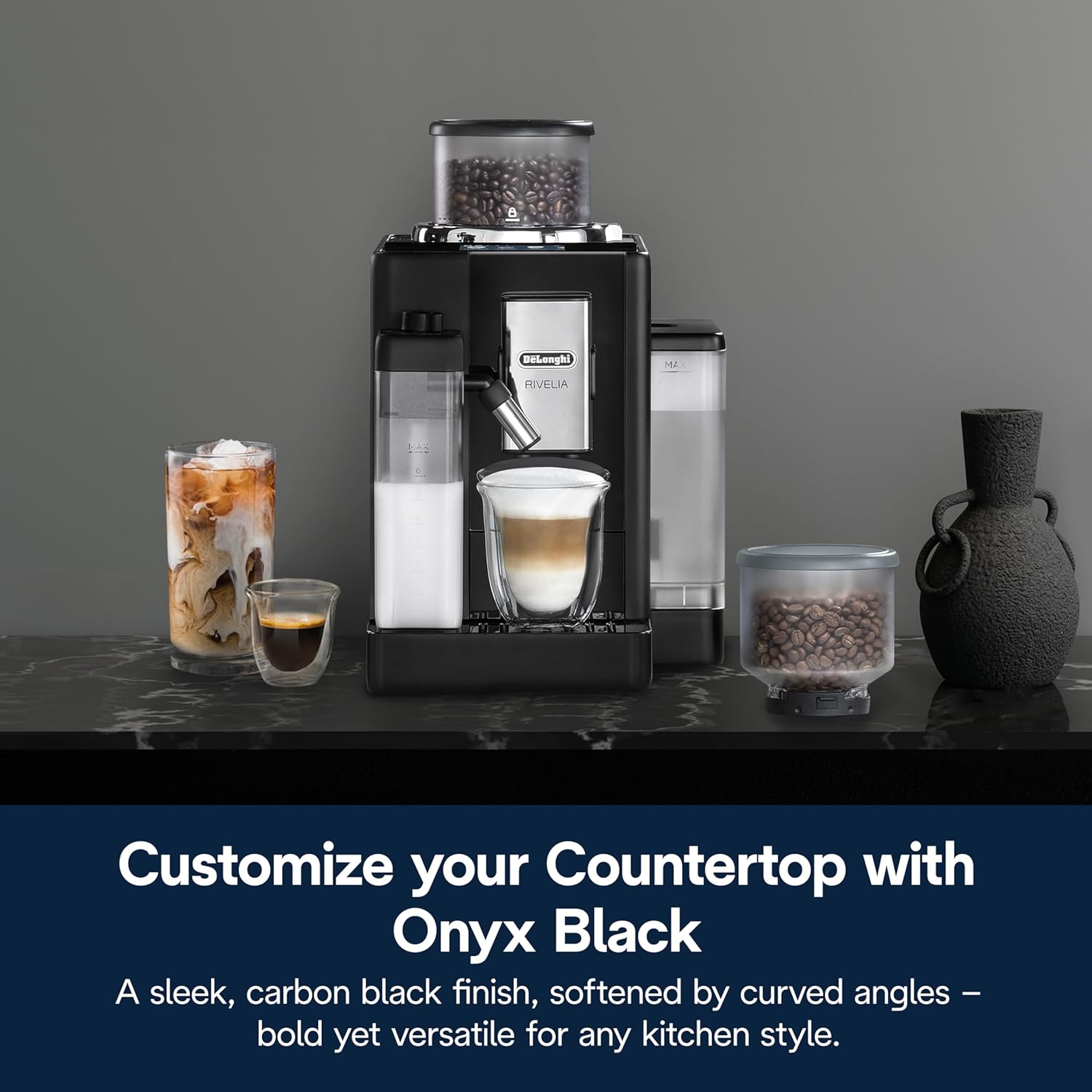 Rivelia Pebble Grey | One Touch Coffee Machine Rivelia Pebble Grey | One Touch Coffee Machine