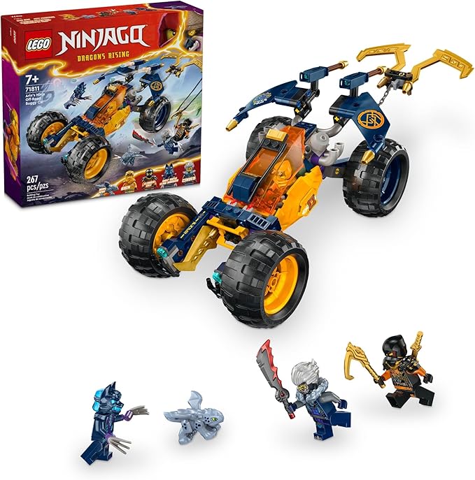 LEGO NINJAGO Arin’s Ninja Off-Road Buggy Car Toy with 4 Minifigures