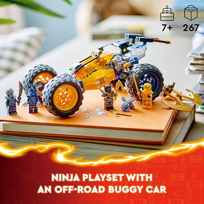 LEGO NINJAGO Arin’s Ninja Off-Road Buggy Car Toy with 4 Minifigures
