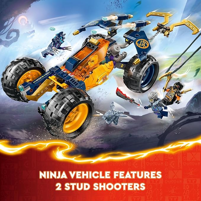 LEGO NINJAGO Arin’s Ninja Off-Road Buggy Car Toy with 4 Minifigures