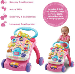 First Steps Baby Walker Pink