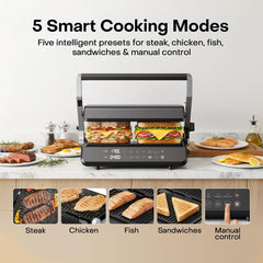 Nutricook 2000W Ceramic Contact Grill