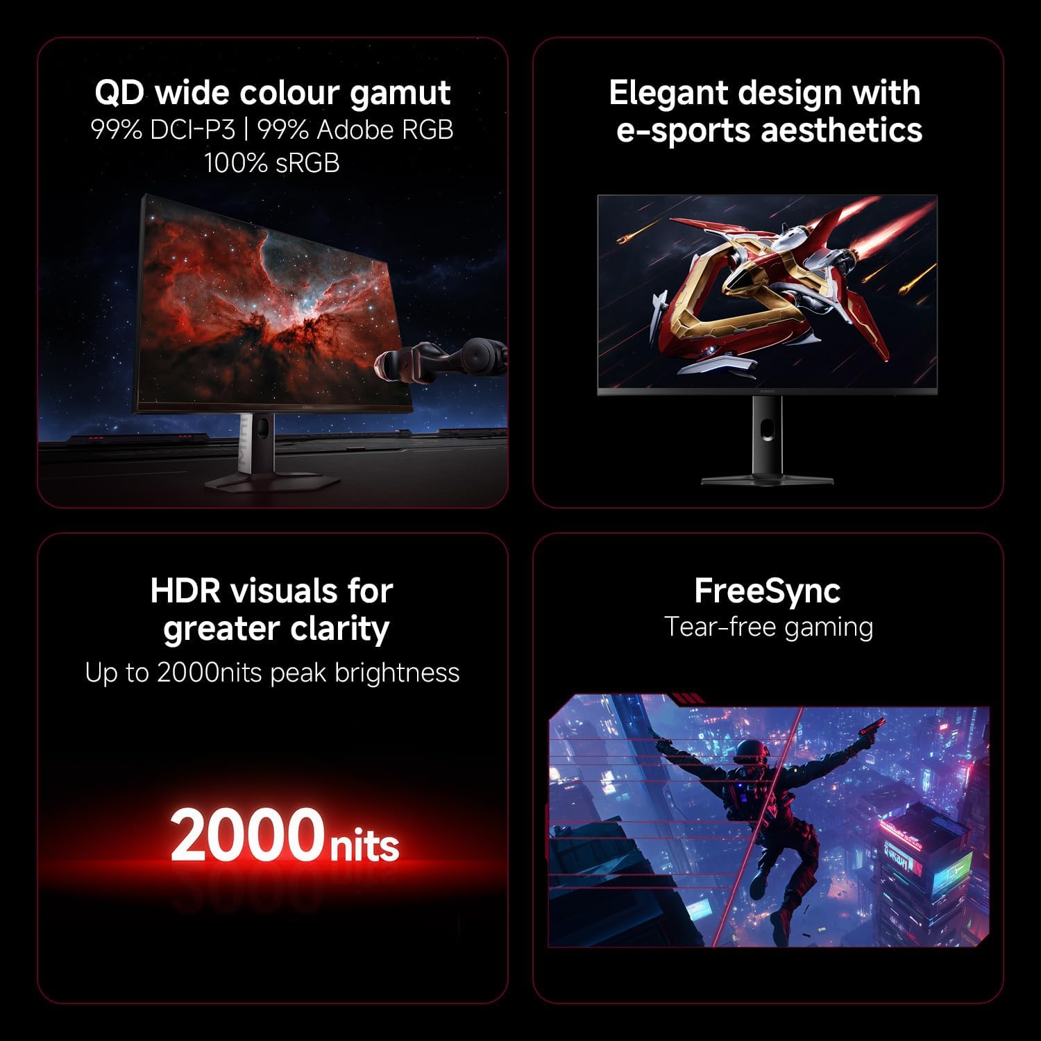 Xiaomi G Pro 27Qi Mini LED Gaming Monitor | 2K 180Hz HDR1000