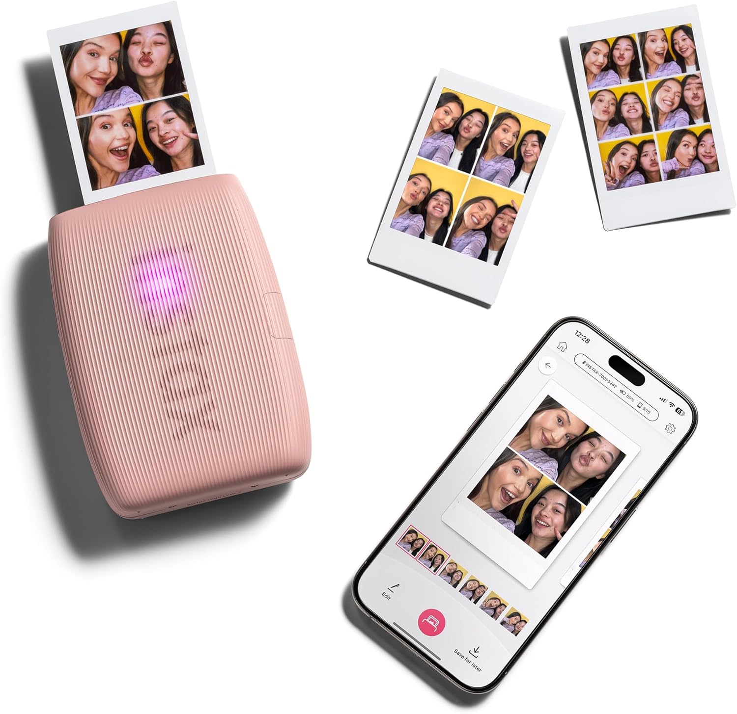 Fujifilm Instax Mini Link 3 Smartphone Printer - Rose Pink
