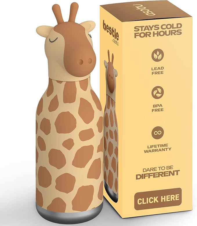 asobu Bestie Giraffe Spots Kids Bottle