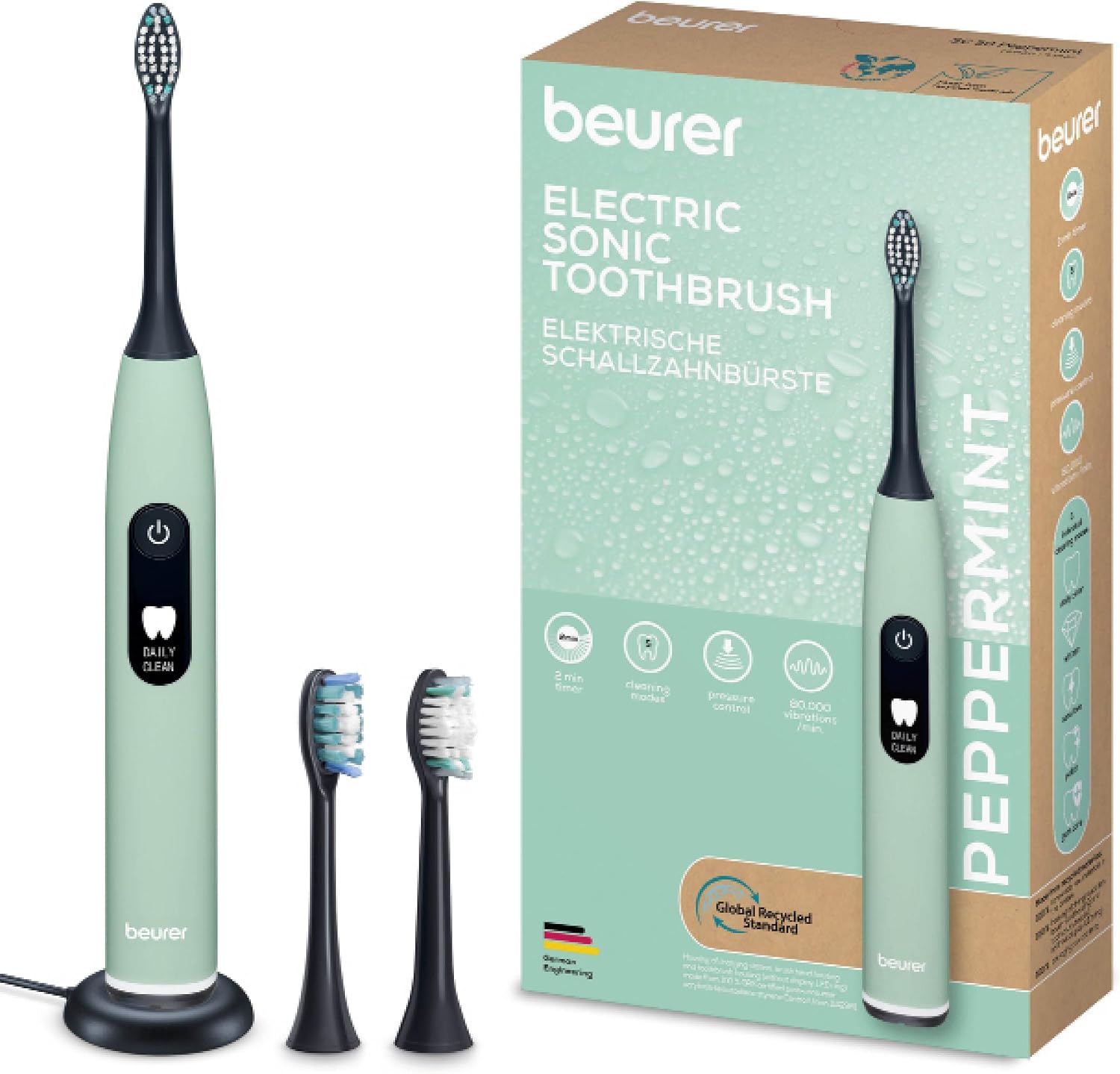 Beurer SC 50 Electric Sonic Toothbrush - Peppermint