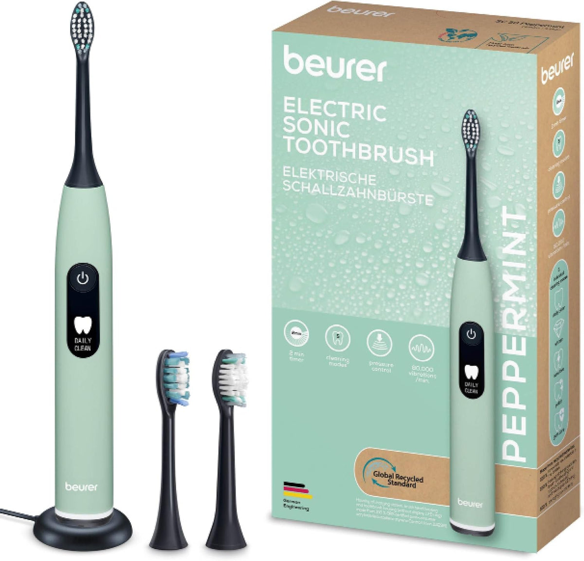 Beurer SC 50 Electric Sonic Toothbrush - Peppermint