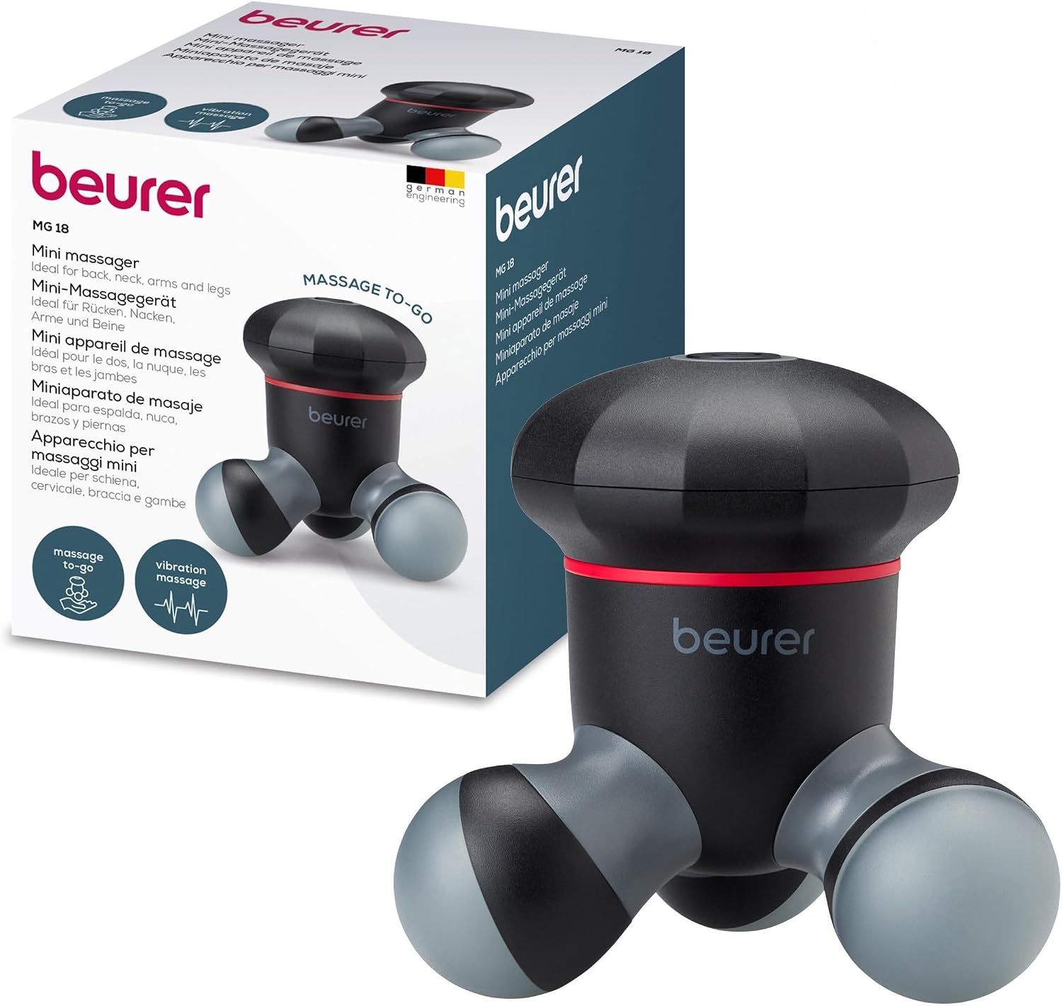 Beurer MG 18 Mini Massager – Handheld Vibration Massage