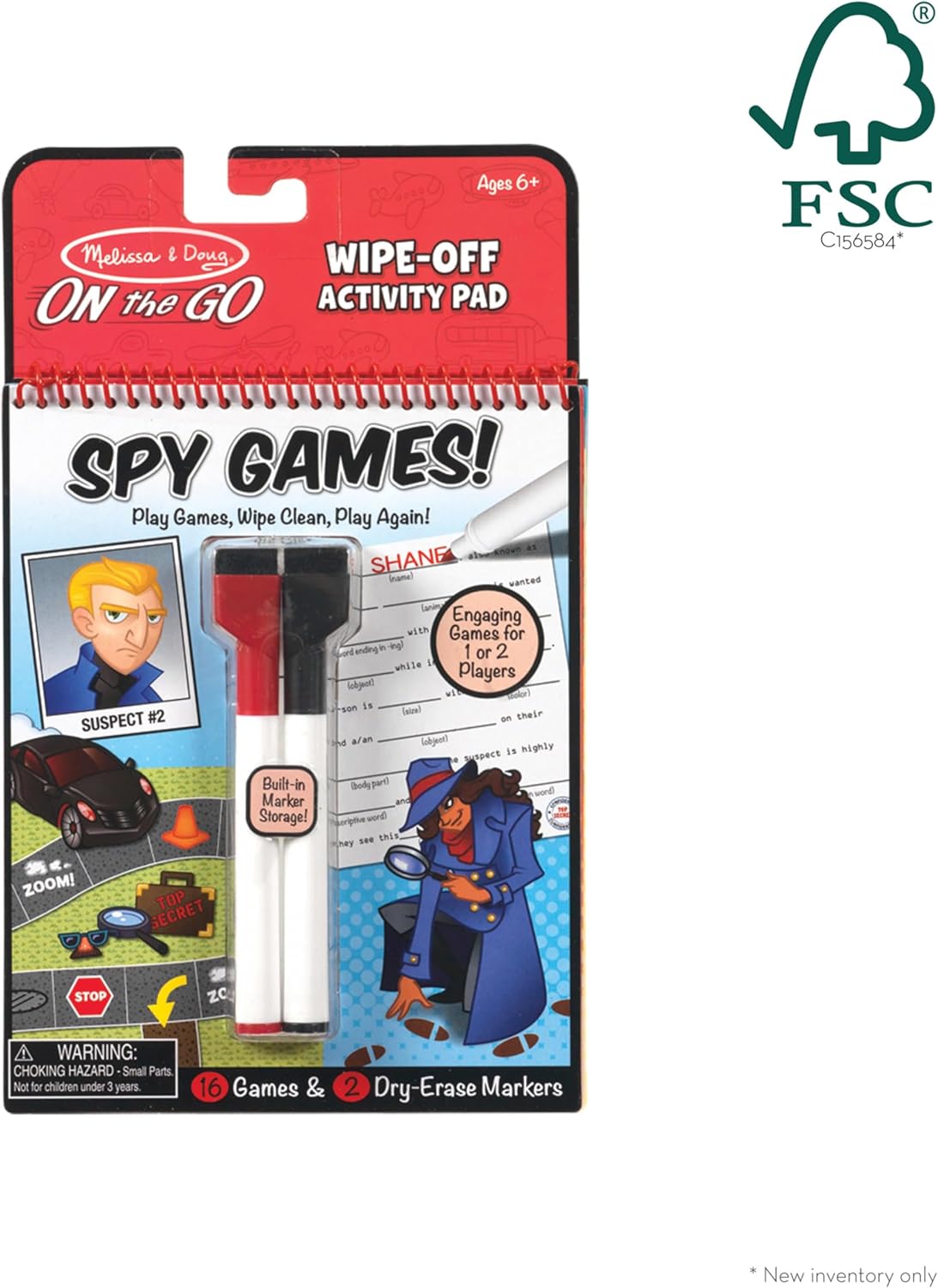 Melissa & Doug On The Go Spy Games Wipe-Off Melissa & Doug On The Go Spy Games Wipe-Off