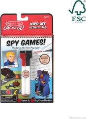 Melissa & Doug On The Go Spy Games Wipe-Off