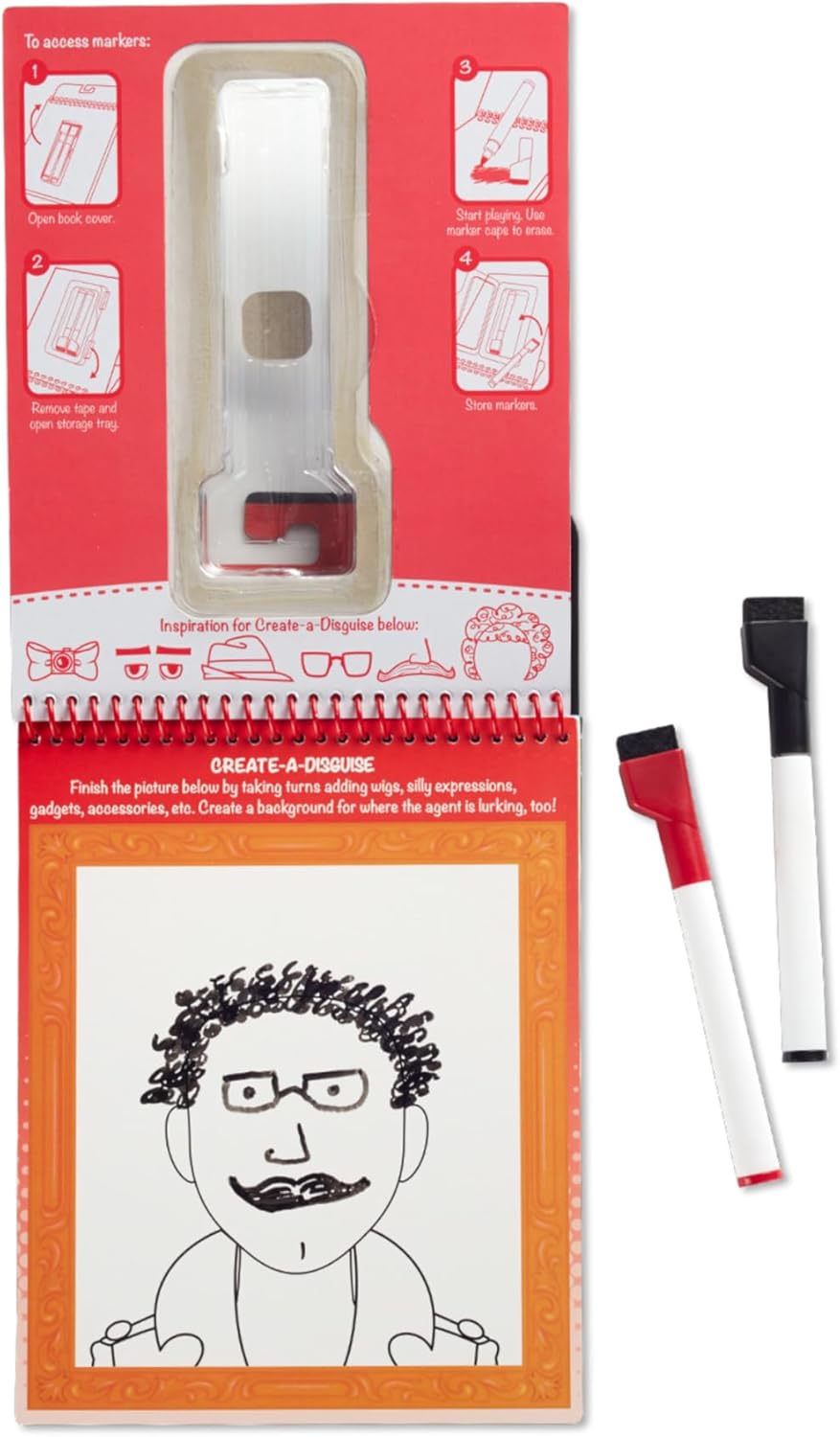 Melissa & Doug On The Go Spy Games Wipe-Off Melissa & Doug On The Go Spy Games Wipe-Off
