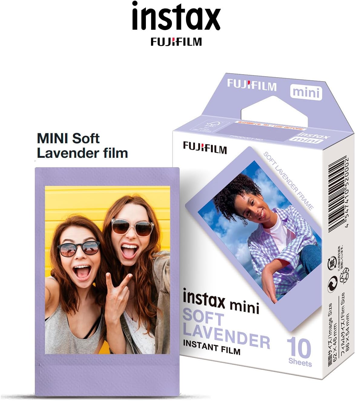 FUJIFILM Instax Mini Film Rainbow Soft Lavender