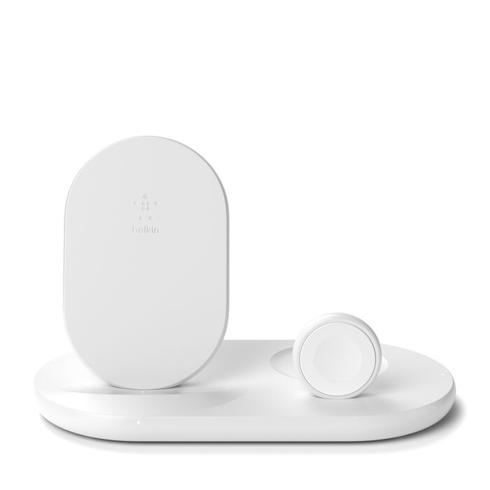 Belkin 3‑in‑1 Wireless Charging Dock - White Belkin 3‑in‑1 Wireless Charging Dock - White