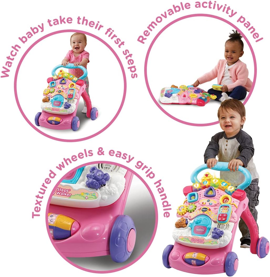 First Steps Baby Walker Pink First Steps Baby Walker Pink