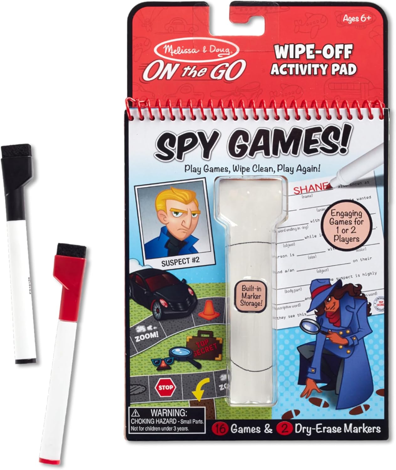 Melissa & Doug On The Go Spy Games Wipe-Off Melissa & Doug On The Go Spy Games Wipe-Off