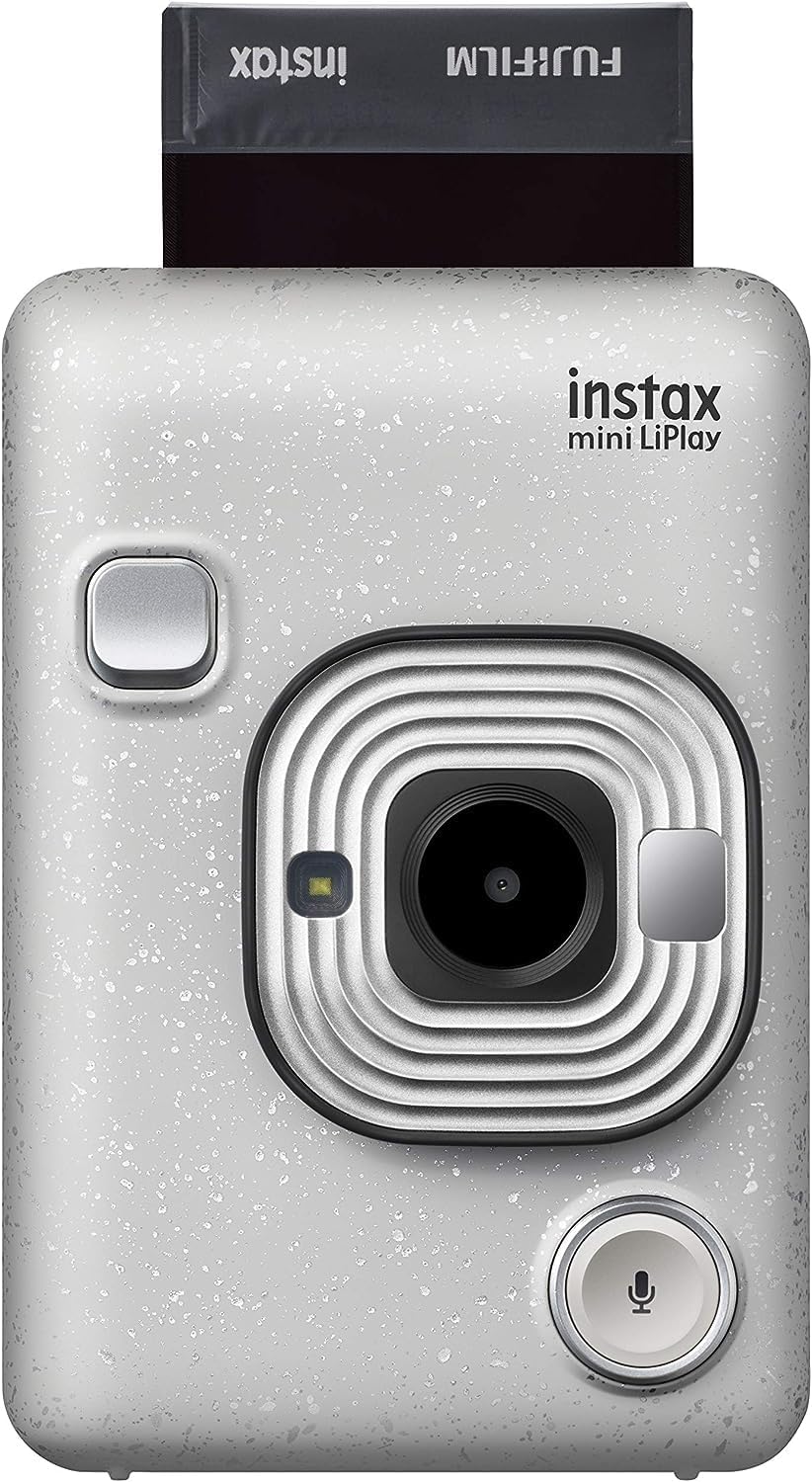 Instax Fujifilm Mini Liplay Hybrid Instant Camera - Stone White