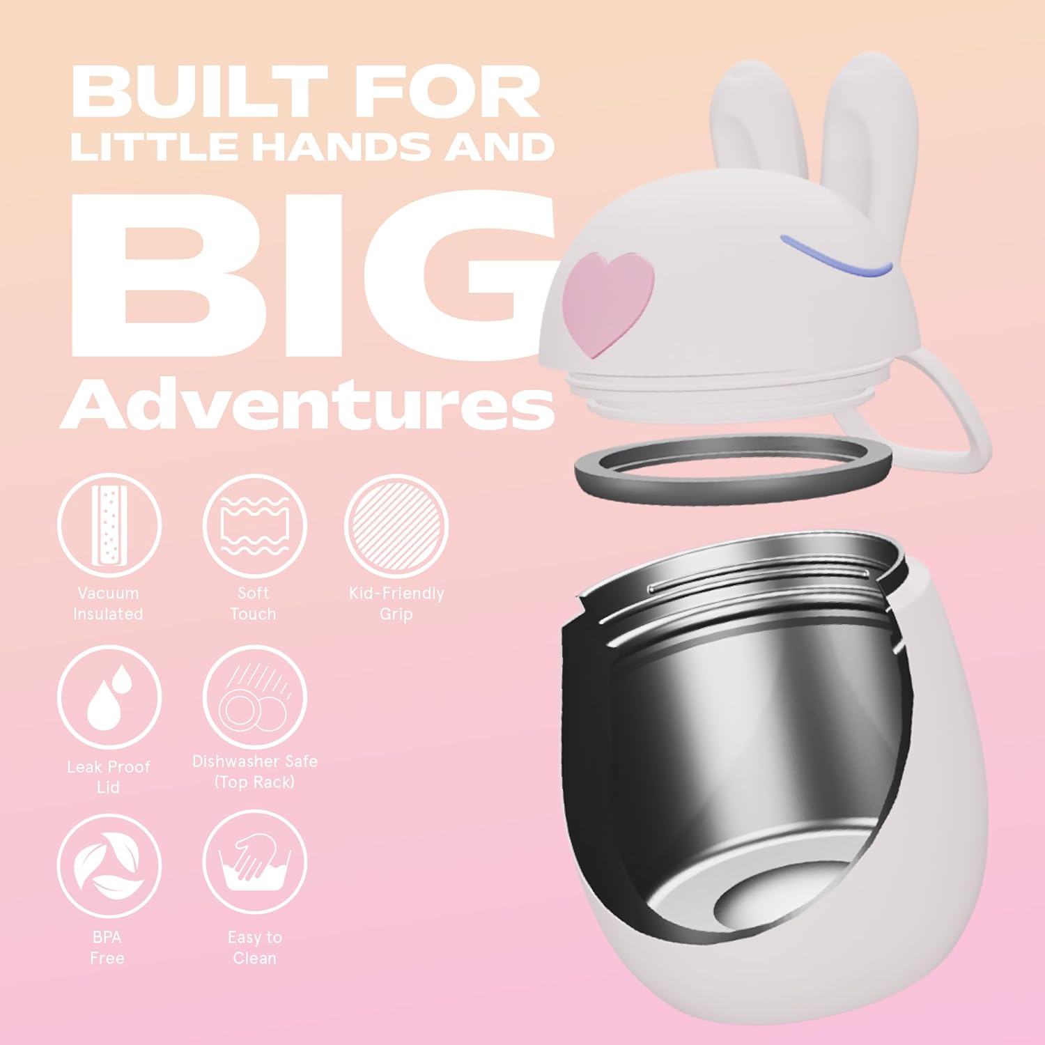 Bestie Foodie Kids Insulated Food Jar – Cute Character Lunch Container for Children