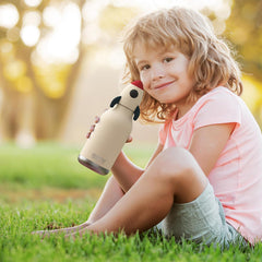asobu Bestie Rocket Checker Kids Straw Bottle